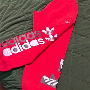 Adidas Red Joggers Comfortable Sweatpants SOLD